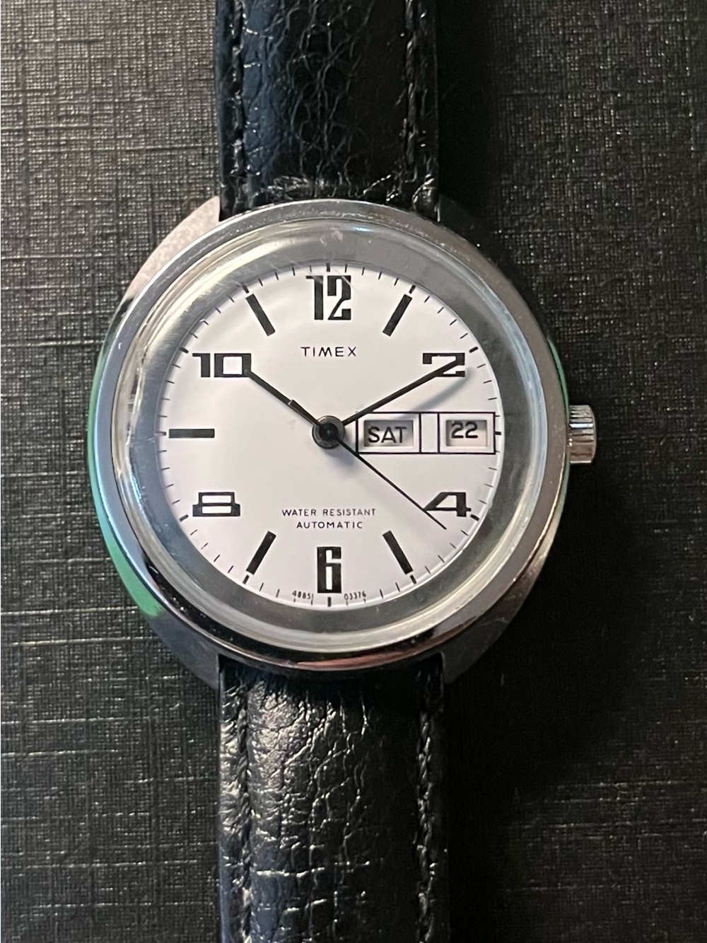 Vintage 1976 Timex Viscount Automatic Day-Date Men's Watch (Ref. 48851 03376)
